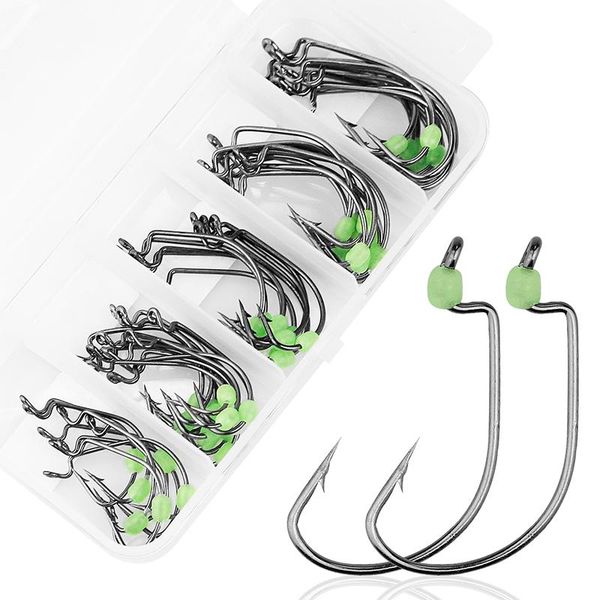 fishing hooks 50pcs/ set hook carbon steel wide crank offset fish for soft worm lure 3/0#-2# bass barbed carp
fishing hooks 50pcs/ set hook carbon steel wide crank offset fish for soft worm lure 3/0#-2# bass barbed carp