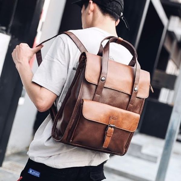 japanese multi-functional backpack outdoor casual portable backpack retro street leather backpack trendy korean style
japanese multi-functional backpack outdoor casual portable backpack retro street leather backpack trendy korean style