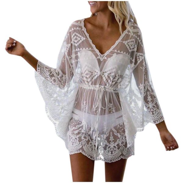 women's cover-ups knitted beach cover up women bikini bathing suits embroidery hollow out dress tassel tunics swimsuit a3 swimwear, White;black
women's cover-ups knitted beach cover up women bikini bathing suits embroidery hollow out dress tassel tunics swimsuit a3 swimwear, White;black