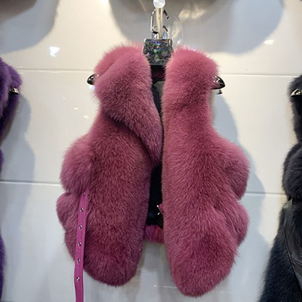 new real coat round neck multicolor fur with belt genuine short style pelt vest for women winter, Black
new real coat round neck multicolor fur with belt genuine short style pelt vest for women winter, Black