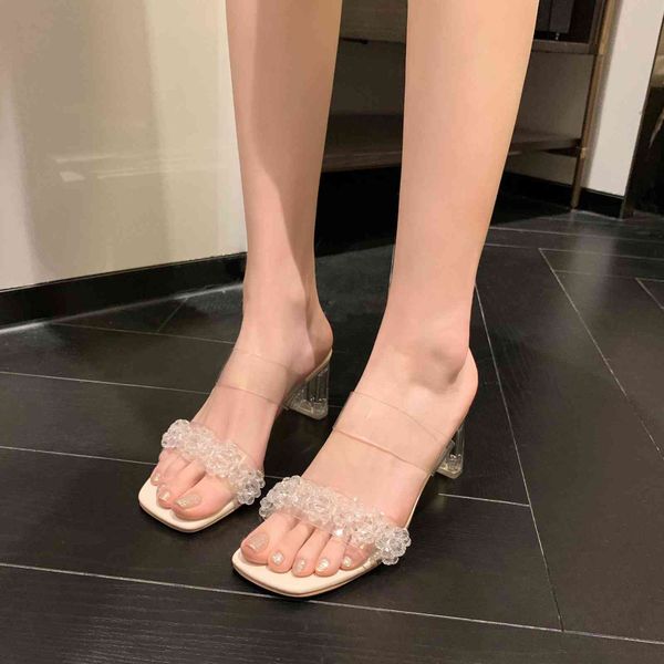 grape mother studiolee cinderella ~ fairy bi into crystal temperament square head thick heel transparent sandal girl, Black
grape mother studiolee cinderella ~ fairy bi into crystal temperament square head thick heel transparent sandal girl, Black