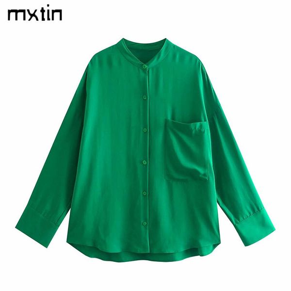 women's blouses & shirts mxtin 2021 women spring vintage solid pockets loose fashion o-neck long sleeve female blusas casual chic, White
women's blouses & shirts mxtin 2021 women spring vintage solid pockets loose fashion o-neck long sleeve female blusas casual chic, White