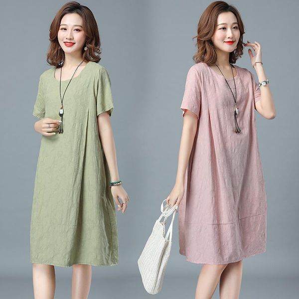 women's jeans 2021 summer korean large size fat mm loose thin women's short sleeved cotton dress medium long casual skirt, Blue
women's jeans 2021 summer korean large size fat mm loose thin women's short sleeved cotton dress medium long casual skirt, Blue