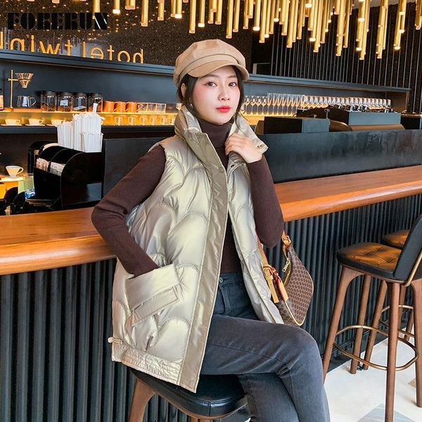 women's vests forerun vest short oversized puffer jacket stand collar korean fashion bodywarmer dames sleeveless for women 2021, Black;white
women's vests forerun vest short oversized puffer jacket stand collar korean fashion bodywarmer dames sleeveless for women 2021, Black;white