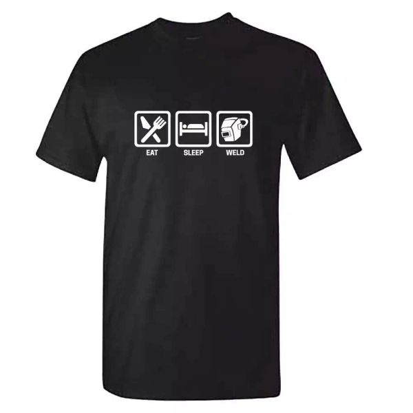 welder tshirt - eat sleep weld t shirt - mens work wear tools clothing gift, White;black
welder tshirt - eat sleep weld t shirt - mens work wear tools clothing gift, White;black