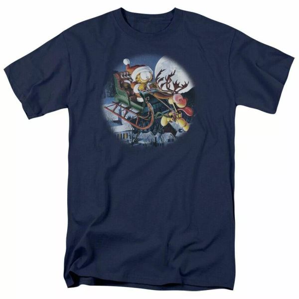 garfield moonlight ride t shirt mens licensed christmas comic tee navy, White;black
garfield moonlight ride t shirt mens licensed christmas comic tee navy, White;black