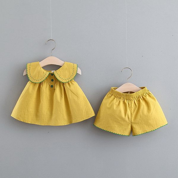 clothing sets summer kids girls 2-pcs peter pan collar sleeveless vest shirts + shorts cute style clothes e0204 9uve, White
clothing sets summer kids girls 2-pcs peter pan collar sleeveless vest shirts + shorts cute style clothes e0204 9uve, White