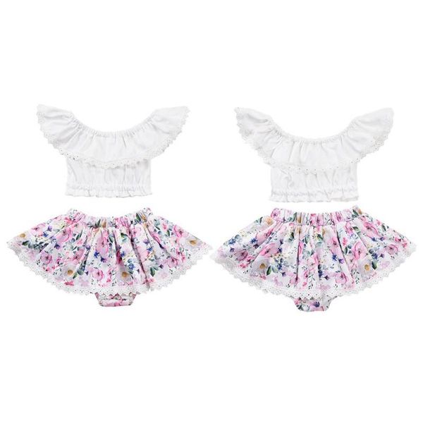 2pcs born baby girl clothes set cotton drop-shoulder sleeve white lace +triangle floral print shorts skirt clothing sets
2pcs born baby girl clothes set cotton drop-shoulder sleeve white lace +triangle floral print shorts skirt clothing sets