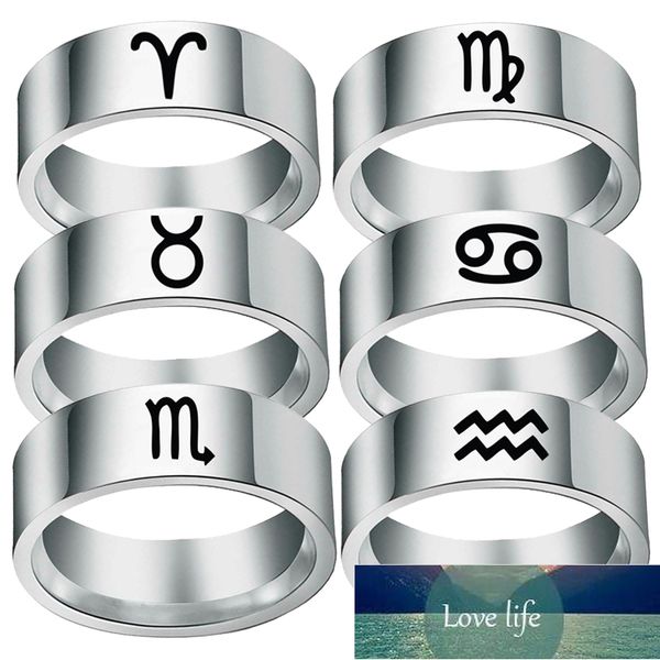 12 zodiac ring aries taurus gemini cancer virgo libra scorpius sagittarius capricornus wedding stainless steel rings jewelry factory price e, Silver
12 zodiac ring aries taurus gemini cancer virgo libra scorpius sagittarius capricornus wedding stainless steel rings jewelry factory price e, Silver