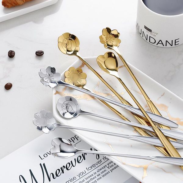 spoons 3pcs japanese-style cherry blossom with long handle love ice cream coffee spoon stiring golden silver rose gold teaspoons
spoons 3pcs japanese-style cherry blossom with long handle love ice cream coffee spoon stiring golden silver rose gold teaspoons