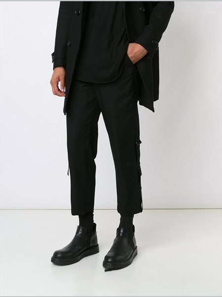 men's pants casual straight spring and autumn black side pocket nine points design british style youth fashion
men's pants casual straight spring and autumn black side pocket nine points design british style youth fashion