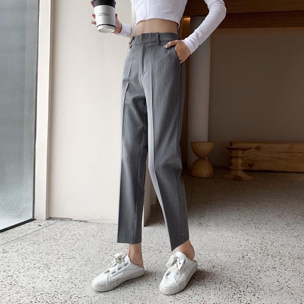 women's pants & capris casual high waist summer autumn 2021 pencil straight loose black suit 651j, Black;white
women's pants & capris casual high waist summer autumn 2021 pencil straight loose black suit 651j, Black;white