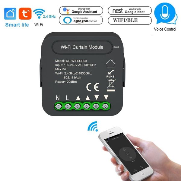 smart home control tuya curtain switch module remote blinds roller shutter with wifi dual mode
smart home control tuya curtain switch module remote blinds roller shutter with wifi dual mode