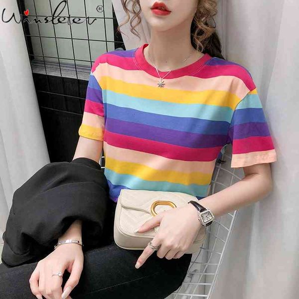women's t-shirt summer european clothes cotton loose fashion stripe women short sleeve casual bottoming shirt tees t1350, White
women's t-shirt summer european clothes cotton loose fashion stripe women short sleeve casual bottoming shirt tees t1350, White