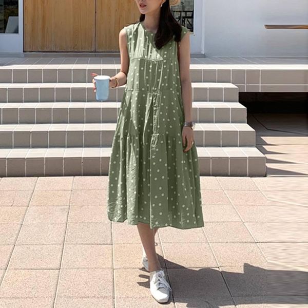 summer bohemian beach dress women party sundress zanzea stylish polka dot printed sleeveless a-line vestidos sarafans s-5xl casual dresses, Black;gray
summer bohemian beach dress women party sundress zanzea stylish polka dot printed sleeveless a-line vestidos sarafans s-5xl casual dresses, Black;gray