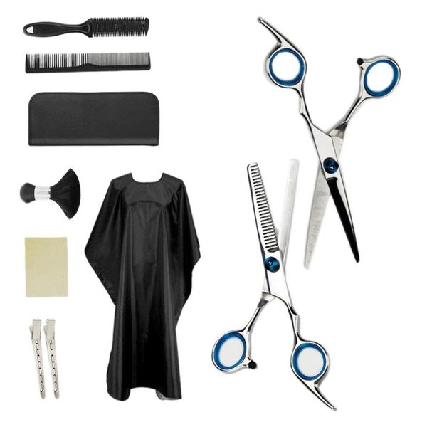 hair scissors 10pcs cutting set, with thinning scissors, comb, cape, clips, hairdressing shears set for barber, salon
hair scissors 10pcs cutting set, with thinning scissors, comb, cape, clips, hairdressing shears set for barber, salon