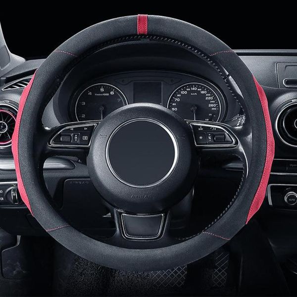 steering wheel covers universal car cover microfiber 38cm breathable anti-slip interior accessories red
steering wheel covers universal car cover microfiber 38cm breathable anti-slip interior accessories red