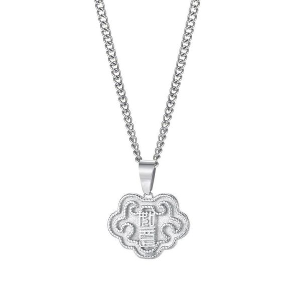pendant necklaces jialy european punk stainless steel necklace 2 color ruyi lock for women men fashion jewelry zyn093 birthday gift, Silver
pendant necklaces jialy european punk stainless steel necklace 2 color ruyi lock for women men fashion jewelry zyn093 birthday gift, Silver