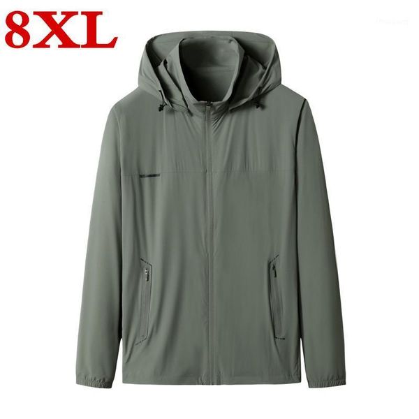 men's jackets plus size 8xl 7xl 2021 men thin long sleeve hooded windbreaker jacket brand clothing, Black;brown
men's jackets plus size 8xl 7xl 2021 men thin long sleeve hooded windbreaker jacket brand clothing, Black;brown