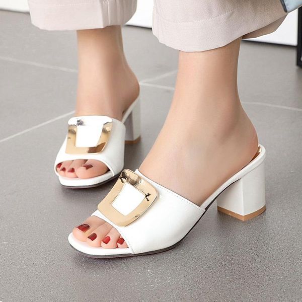 slippers mnixuan women high heels ladies shoes 2021 summer open toe chunky white woman solid slides big plus size 41 42 43, Black
slippers mnixuan women high heels ladies shoes 2021 summer open toe chunky white woman solid slides big plus size 41 42 43, Black