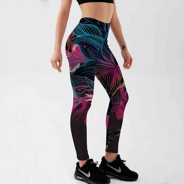 fashion floral petal digital color women legging printed workout fitness pants casual streetwears, Black
fashion floral petal digital color women legging printed workout fitness pants casual streetwears, Black