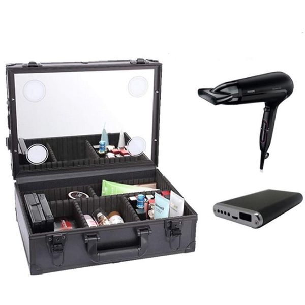 beauty cosmetic case led four lights dimming suitcase travel storage bag safety lock box makeup toolbox woman mirror luggage bags & cases
beauty cosmetic case led four lights dimming suitcase travel storage bag safety lock box makeup toolbox woman mirror luggage bags & cases