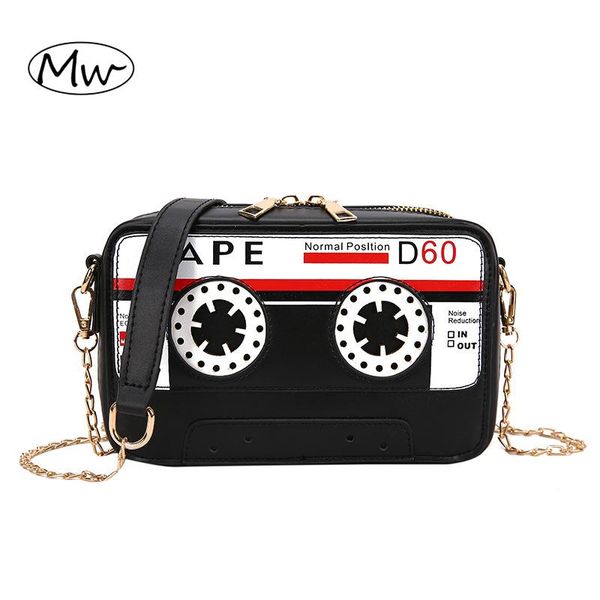 women's shoulder bag leather chains crossbody bags purses and handbags fashion funny tape cartridge designer female m008
women's shoulder bag leather chains crossbody bags purses and handbags fashion funny tape cartridge designer female m008