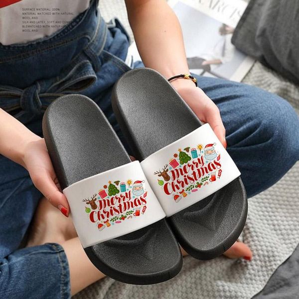 slippers merry christmas beach flip flops summer bathroom non slip slides women indoor, Black
slippers merry christmas beach flip flops summer bathroom non slip slides women indoor, Black