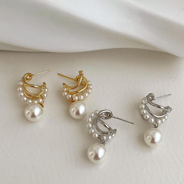 stud 2021 geometric circle imitaiton pearl gold silver color earrings for women vintage simple personality jewelry gifts, Golden;silver
stud 2021 geometric circle imitaiton pearl gold silver color earrings for women vintage simple personality jewelry gifts, Golden;silver