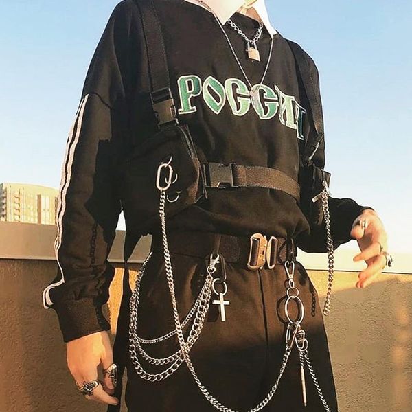 waist bags punk chest rig bag tactical streetwear outdoor functional men hip hop vest two pockets harness pack
waist bags punk chest rig bag tactical streetwear outdoor functional men hip hop vest two pockets harness pack
