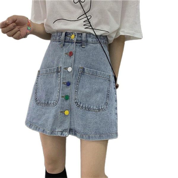 skirts spring plus size cute denim skirt women fashion 2021 summer color buttons casual a line high waist jeans mini female a451, Black
skirts spring plus size cute denim skirt women fashion 2021 summer color buttons casual a line high waist jeans mini female a451, Black