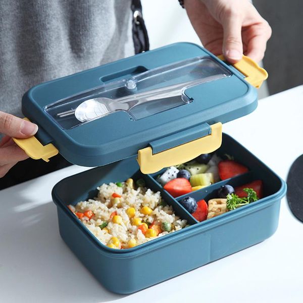 bento lunch box leakproof 3 compartment storage container microwave healthy material dinnerware sets
bento lunch box leakproof 3 compartment storage container microwave healthy material dinnerware sets