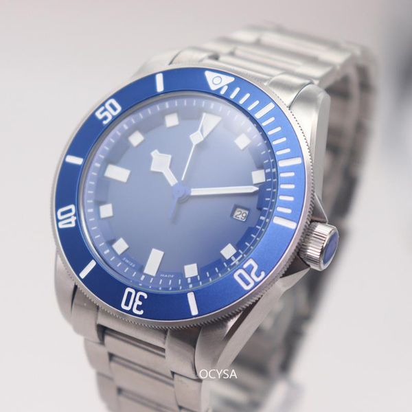 wristwatches men's automatic sports luxury watch 42.5mm luminous pointer sterile blue, black dial mineral glass calendar fold buckle, Slivery;brown
wristwatches men's automatic sports luxury watch 42.5mm luminous pointer sterile blue, black dial mineral glass calendar fold buckle, Slivery;brown