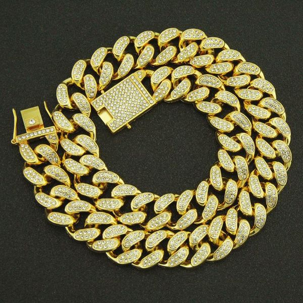 chains 20mm bling iced out cuban necklace link chain crystal bracelet for men hip hop jewelry trend charms accessories gift, Silver
chains 20mm bling iced out cuban necklace link chain crystal bracelet for men hip hop jewelry trend charms accessories gift, Silver
