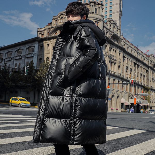 bright face down jacket men's medium and long knee thickened 2021 winter fashion handsome trend white duck coat, Black
bright face down jacket men's medium and long knee thickened 2021 winter fashion handsome trend white duck coat, Black