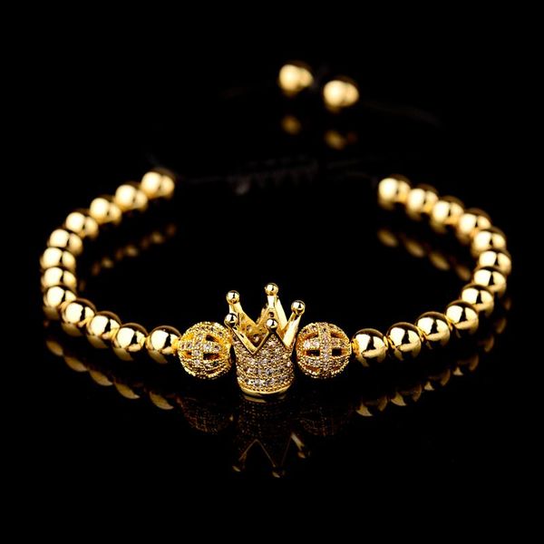 beaded, strands 2021 vintage golden silver color crown charm bracelet for men luxury adjustable white zircon copper bead jewelry gift, Black
beaded, strands 2021 vintage golden silver color crown charm bracelet for men luxury adjustable white zircon copper bead jewelry gift, Black
