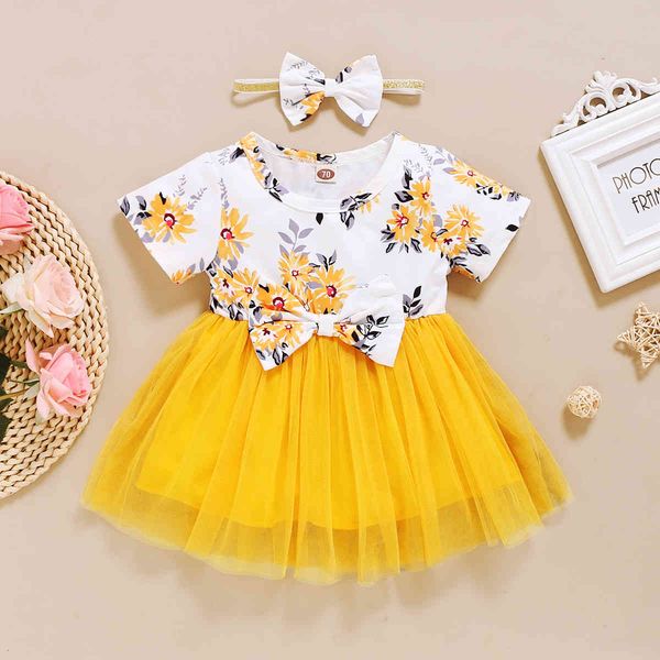 girl's flower dresses for weddings 0-6 months baby girl clothes cartoon yellow floral printed tulle newborn short sleeve dress set 1023, Red;yellow
girl's flower dresses for weddings 0-6 months baby girl clothes cartoon yellow floral printed tulle newborn short sleeve dress set 1023, Red;yellow