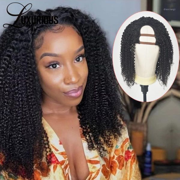 density afro kinky curly wig brazilian u part human hair closure middle lace front wigs for women1, Black;brown
density afro kinky curly wig brazilian u part human hair closure middle lace front wigs for women1, Black;brown
