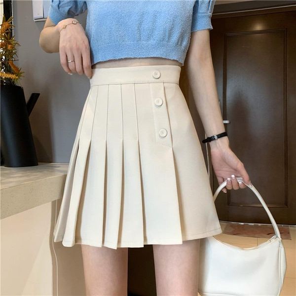 spring/summer 2021 korean version of the high-waist all-match a-line pleated skirt bag hip bust short skirts, Black
spring/summer 2021 korean version of the high-waist all-match a-line pleated skirt bag hip bust short skirts, Black