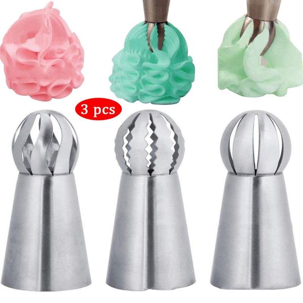 baking & pastry tools 3pcs set stainless steel spherical decorating mouth cake decoration tool kitchen frosting nozzle
baking & pastry tools 3pcs set stainless steel spherical decorating mouth cake decoration tool kitchen frosting nozzle