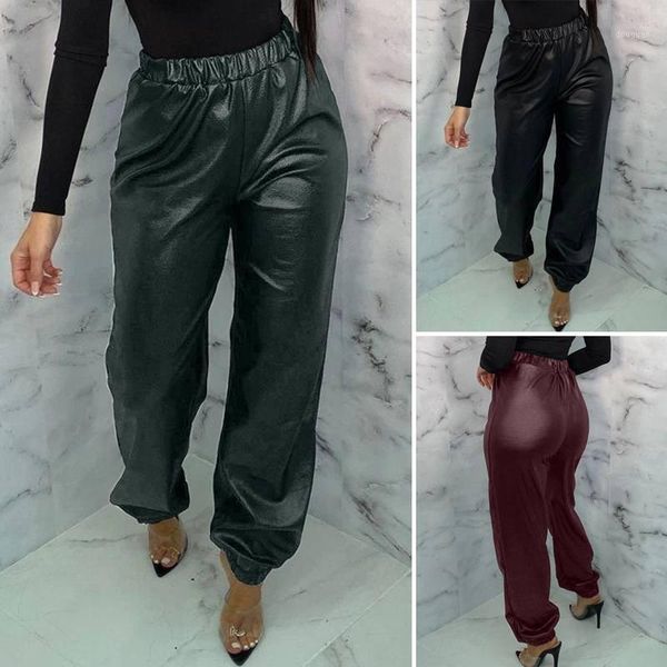 women's pants & capris women's elastic waist trousers 2022 stylish pu leather casual streetwear long pantalon female turnip plus s, Black;white
women's pants & capris women's elastic waist trousers 2022 stylish pu leather casual streetwear long pantalon female turnip plus s, Black;white