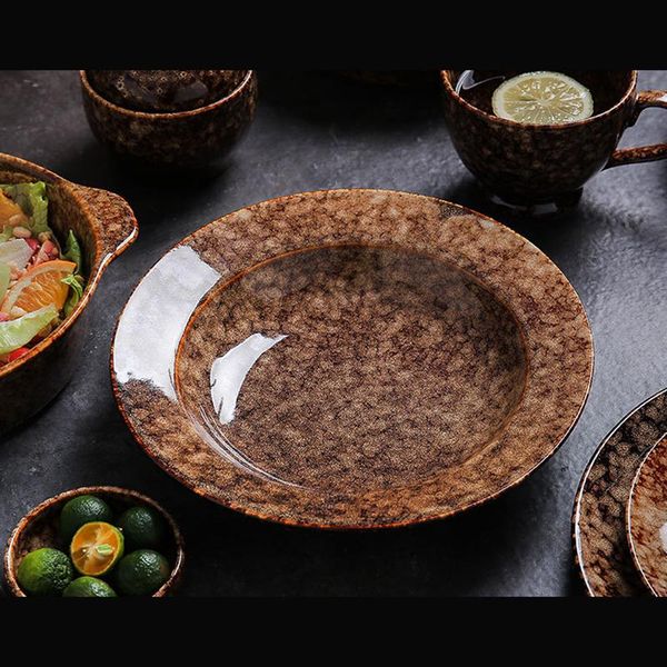 dinnerware sets chocolate color dinner plate ceramic kitchen plates and bowls oven safe household retro tableware eco friendly
dinnerware sets chocolate color dinner plate ceramic kitchen plates and bowls oven safe household retro tableware eco friendly