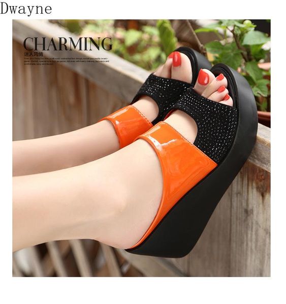 wedge slippers women 2021 summer fashion sandals wear flip flops rhinestone thick bottom casual women's, Black
wedge slippers women 2021 summer fashion sandals wear flip flops rhinestone thick bottom casual women's, Black