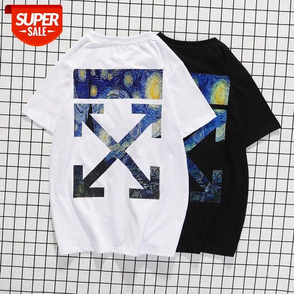 off short-sleeved t-shirt ow european and american tide brand round neck arrow starry universe printing half-sleeved men women couple #lq8w, White;black
off short-sleeved t-shirt ow european and american tide brand round neck arrow starry universe printing half-sleeved men women couple #lq8w, White;black