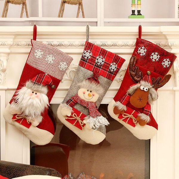 men's socks christmas stocking,gift bags,father christmas,wapiti,snowman, Black 
men's socks christmas stocking,gift bags,father christmas,wapiti,snowman, Black