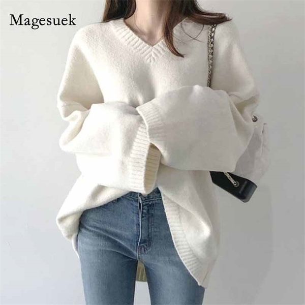 solid loose plus size v-neck sweater women knitted pullover autumn winter long sleeve female jumper knitwear 11031 210518, White;black
solid loose plus size v-neck sweater women knitted pullover autumn winter long sleeve female jumper knitwear 11031 210518, White;black