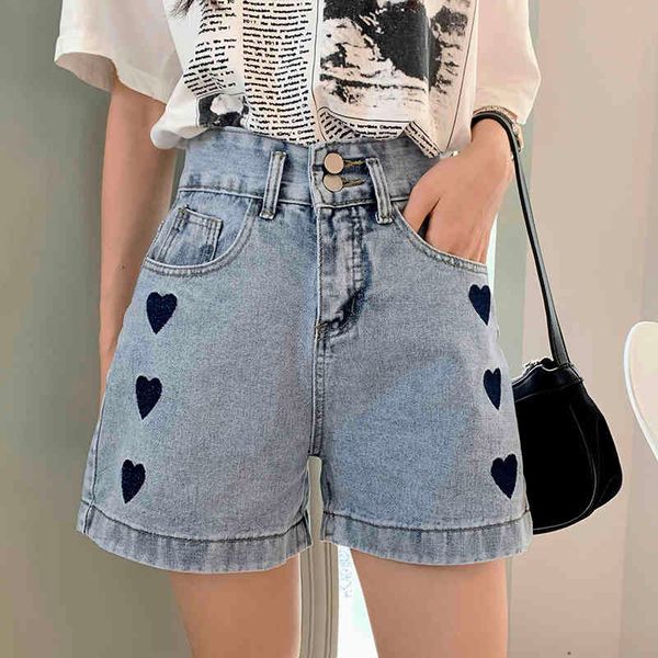 women's shorts hzirip chic all-match casual love denim female shorts summer korean students with waistline tall 3x4d, White;black
women's shorts hzirip chic all-match casual love denim female shorts summer korean students with waistline tall 3x4d, White;black