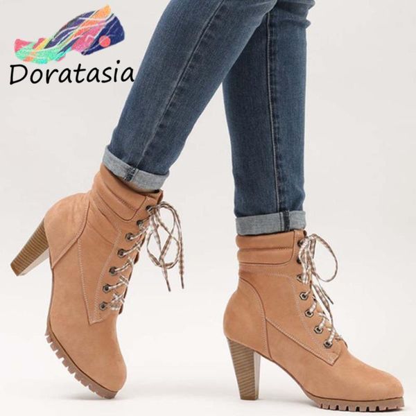 boots doratasia arrival women solid cross tied spike heels ankle shoes elegant stylish spring autumn, Black
boots doratasia arrival women solid cross tied spike heels ankle shoes elegant stylish spring autumn, Black