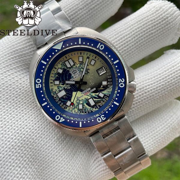 wristwatches steeldive 1970j luxury men watch diver automatic mechanical sports steel dive full luminous dial 20bar waterproof, Slivery;brown
wristwatches steeldive 1970j luxury men watch diver automatic mechanical sports steel dive full luminous dial 20bar waterproof, Slivery;brown