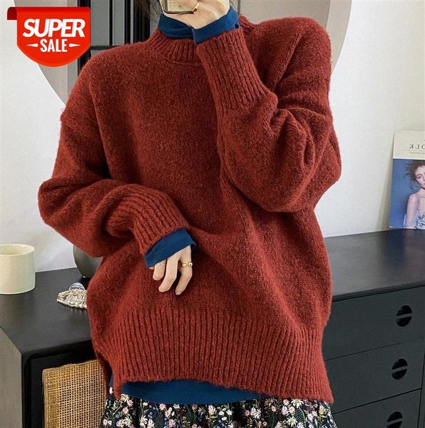 zhi chenxi pure color sweater women thick loose round neck pullover knit long sleeve korean version ly687 #pz4s, Black;gray
zhi chenxi pure color sweater women thick loose round neck pullover knit long sleeve korean version ly687 #pz4s, Black;gray